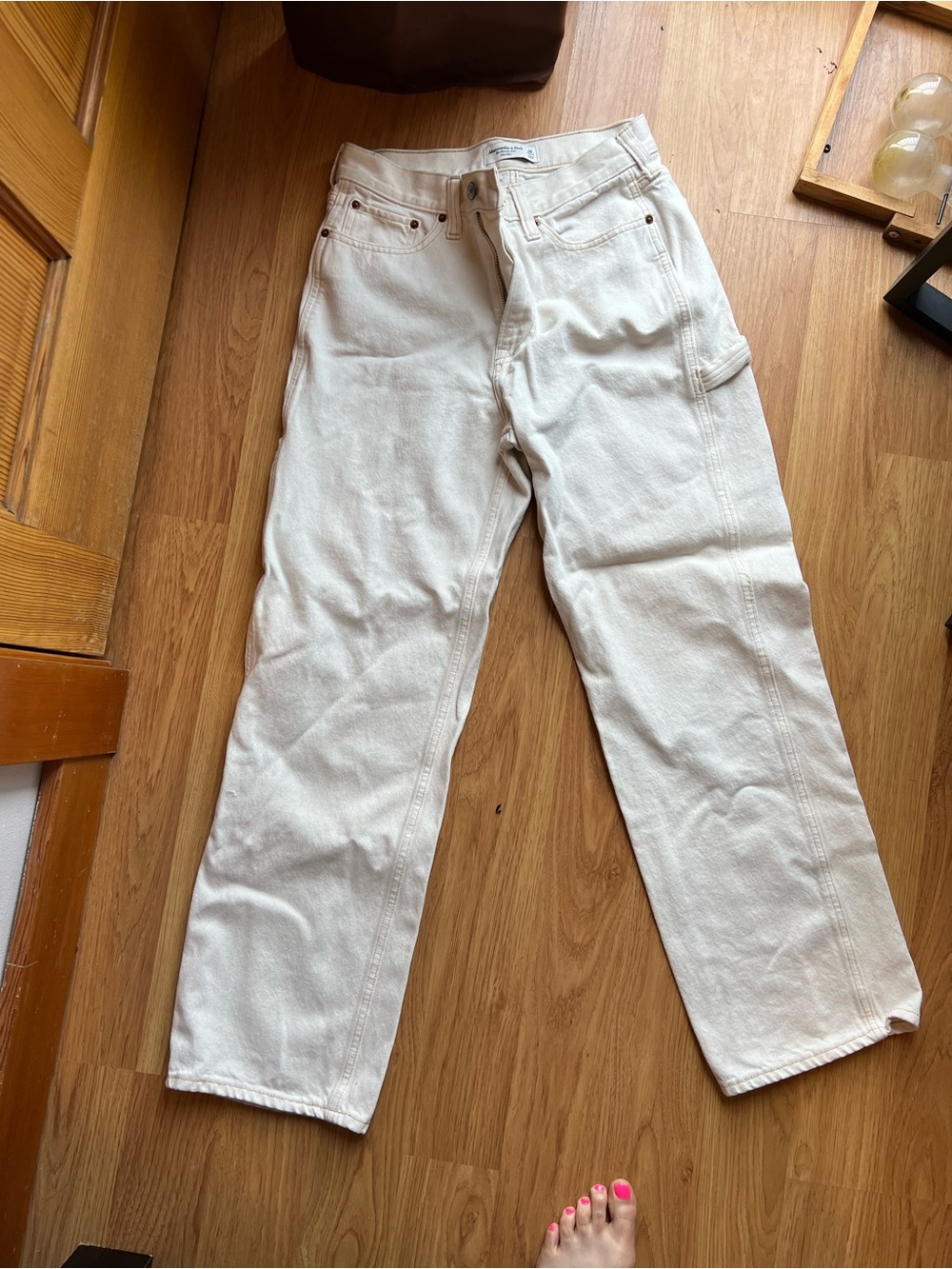 White Carpenter Jeans